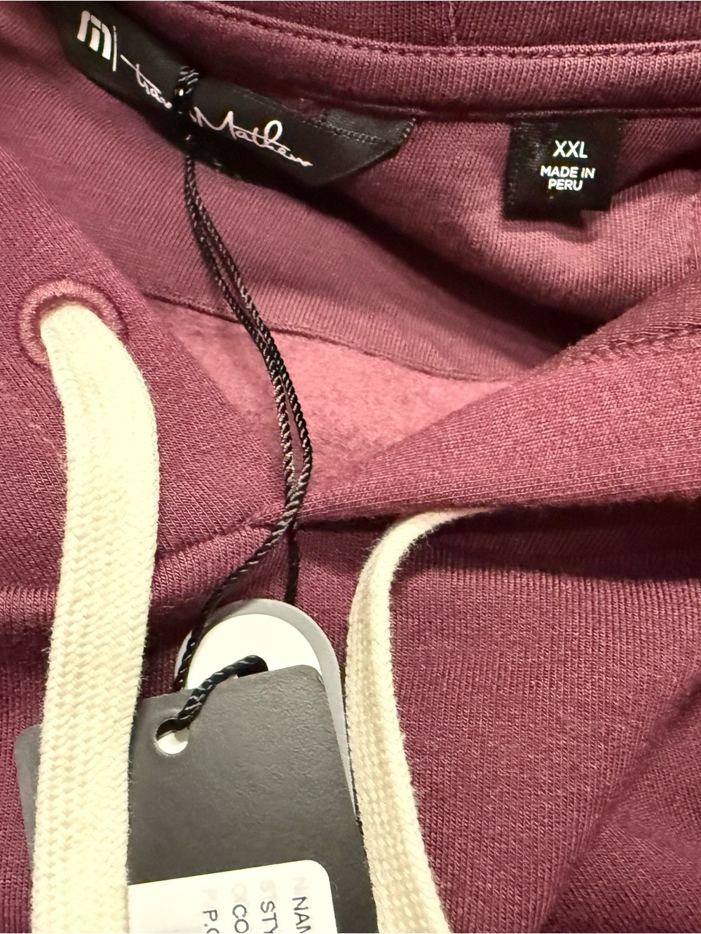 Travis Mathew Men's XXL Cloud Hoodie in Burgundy NWT - Picture 4 of 8